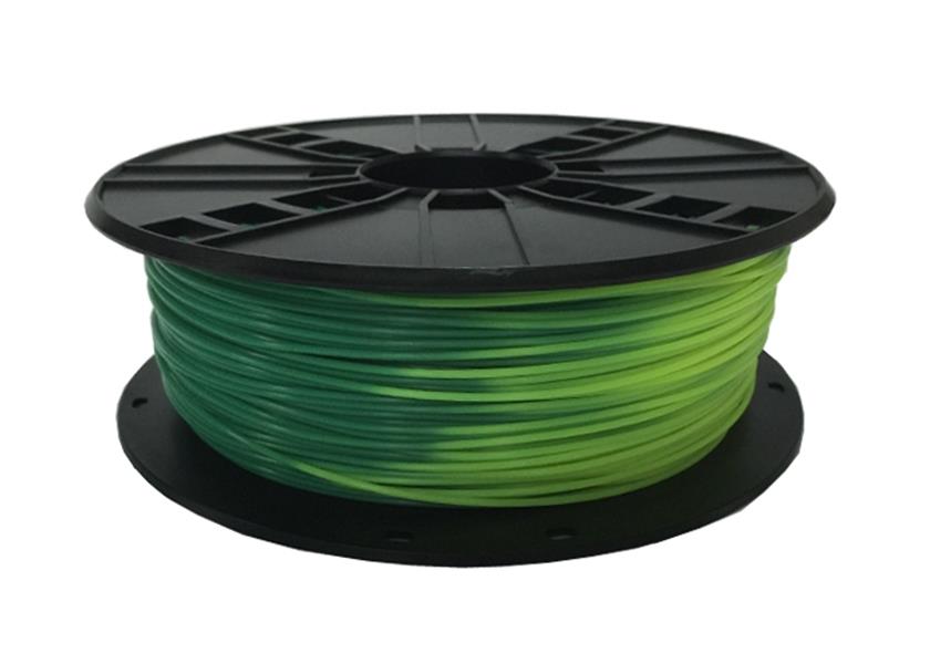 ABS Filament Blauw groen naar geel groen 1 75 mm 1 kg