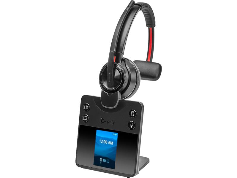 HP Poly Savi 8410 Headset Draadloos Handheld Kantoor/callcenter Bluetooth Zwart
