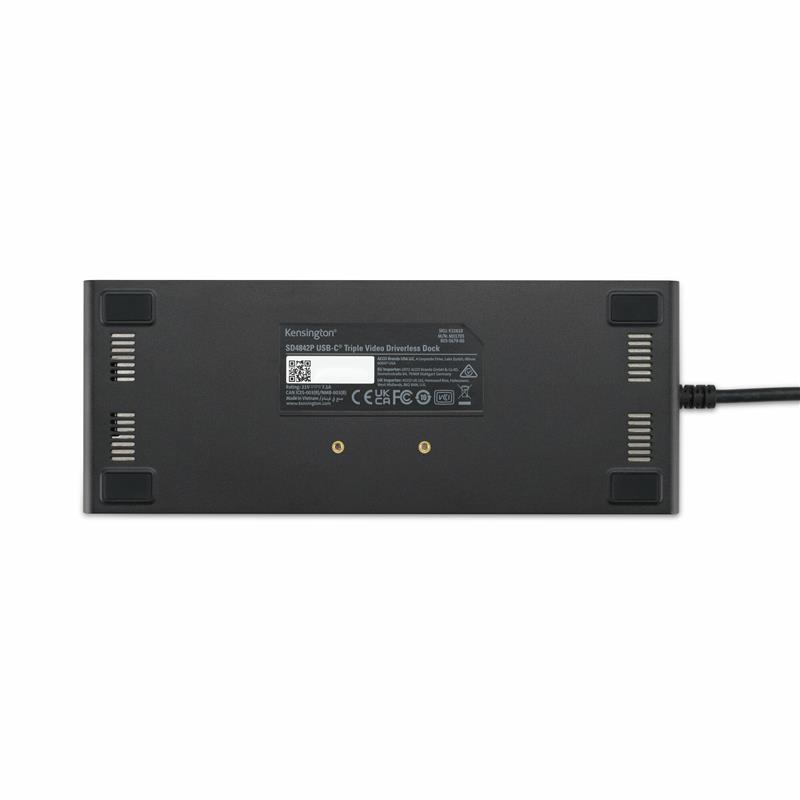 Kensington SD4842P EQ Bedraad USB 3.2 Gen 2 (3.1 Gen 2) Type-C Zwart