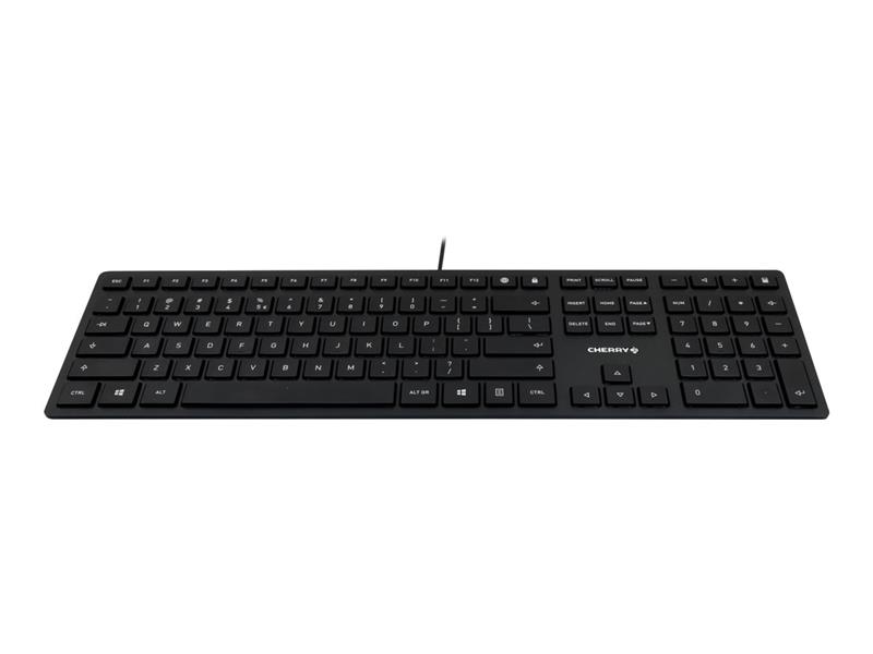 CHERRY KC 6000 Slim toetsenbord USB Amerikaans Engels Zwart