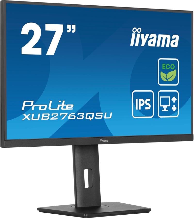 iiyama ProLite XUB2763QSU-B1 computer monitor 68,6 cm (27"") 2560 x 1440 Pixels Full HD LED Zwart