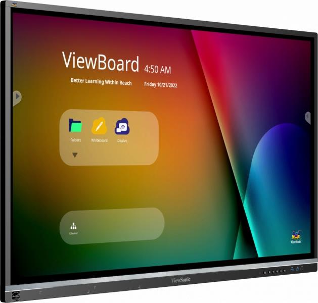 Viewsonic IFP5550-5 interactive whiteboards & accessories 139,7 cm (55"") 3840 x 2160 Pixels Touchscreen Zwart HDMI