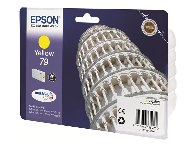 Epson Tower of Pisa Singlepack Yellow 79 DURABrite Ultra Ink