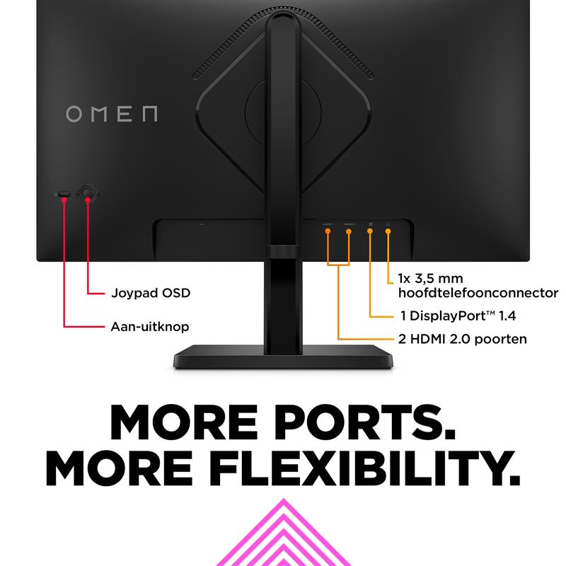 HP OMEN by HP 24 computer monitor 60,5 cm (23.8"") 1920 x 1080 Pixels Full HD Zwart