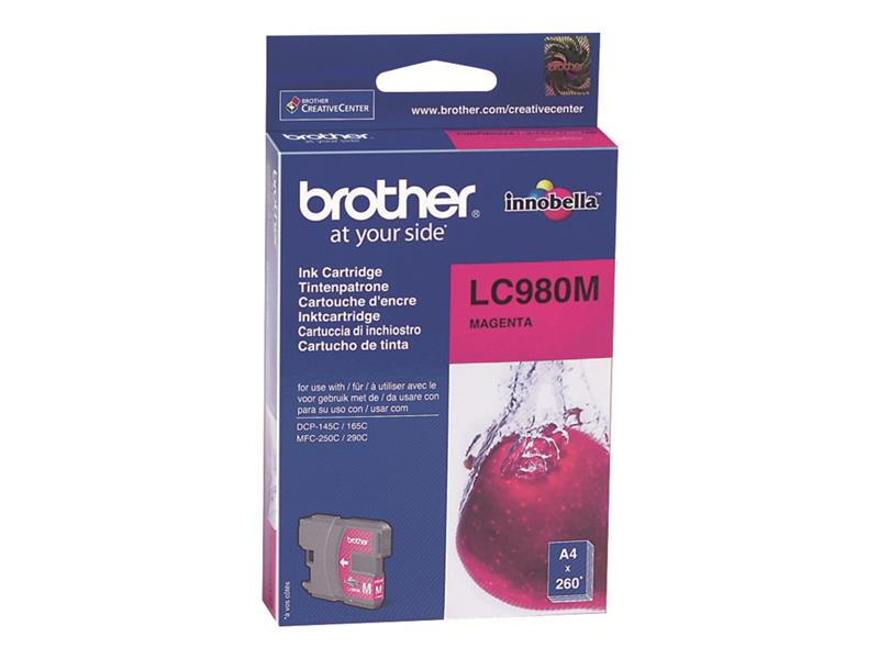 Brother LC-980M inktcartridge Origineel Magenta 1 stuk(s)