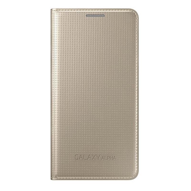  Samsung Flip Cover Galaxy Alpha Gold