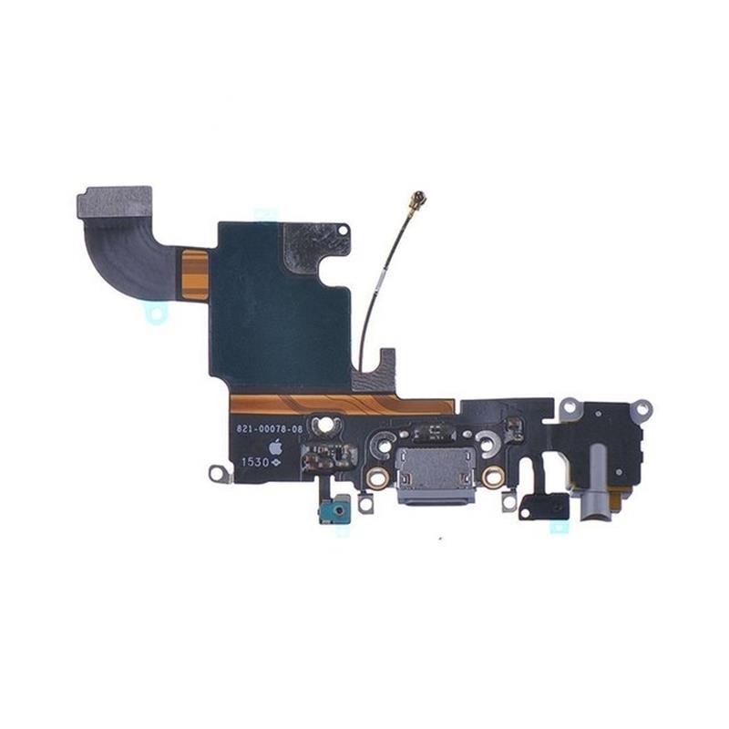 Replacement Charge Data Connector incl Flex Cable for Apple iPhone 6S Black