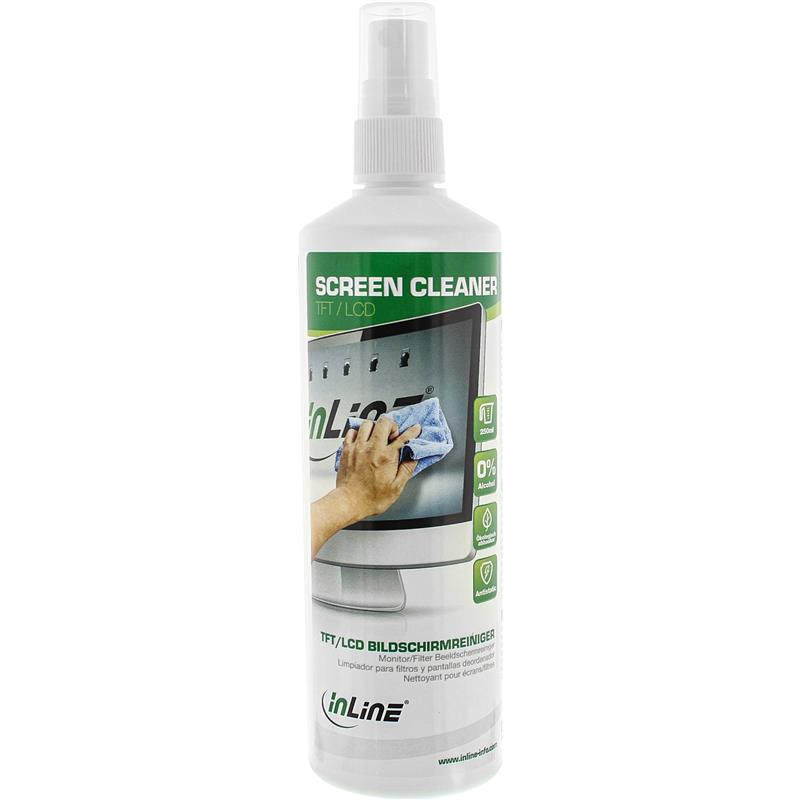 InLine Screen Cleaner for monitors TFT LCD Pump Spray 250ml