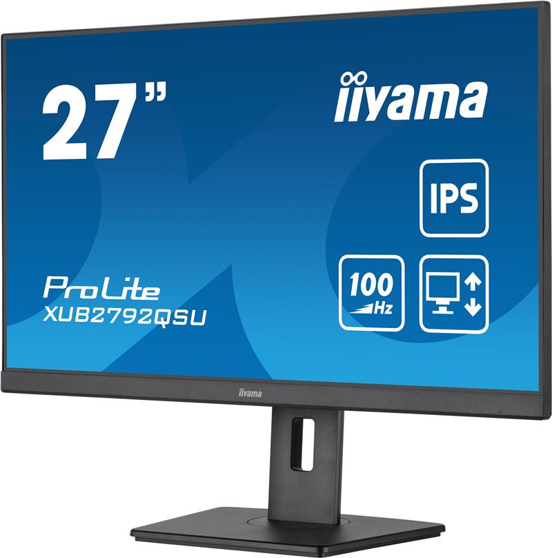 iiyama ProLite computer monitor 68,6 cm (27"") 2560 x 1440 Pixels Full HD LED Zwart