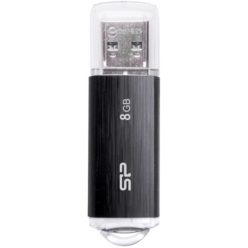 Silicon Power Ultima U02 USB flash drive 8 GB USB Type-A 2.0 Zwart, Transparant