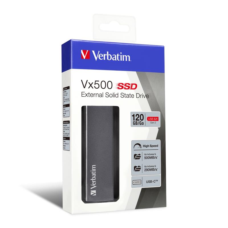 Verbatim Vx500 externe SSD USB 3.1 Gen 2 120 GB