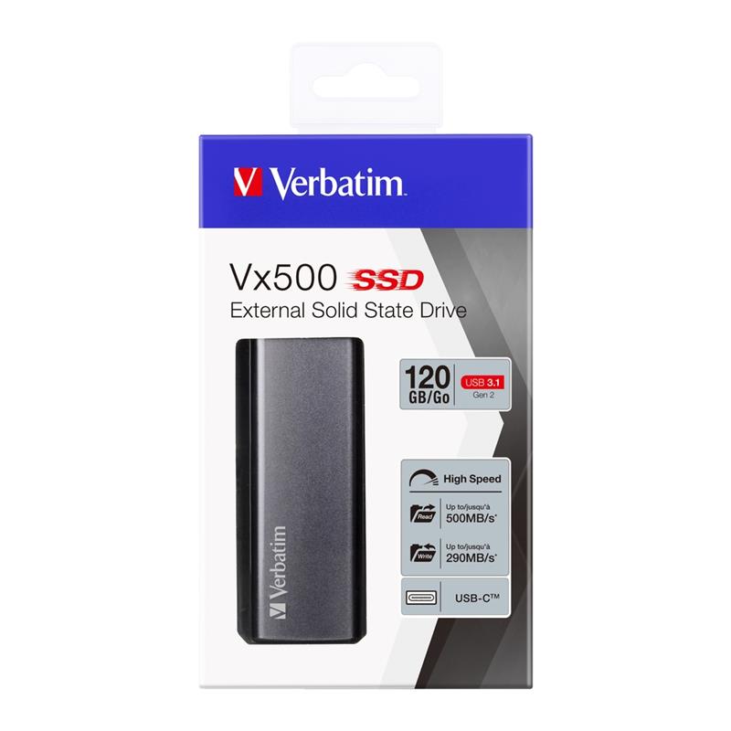 Verbatim Vx500 externe SSD USB 3.1 Gen 2 120 GB