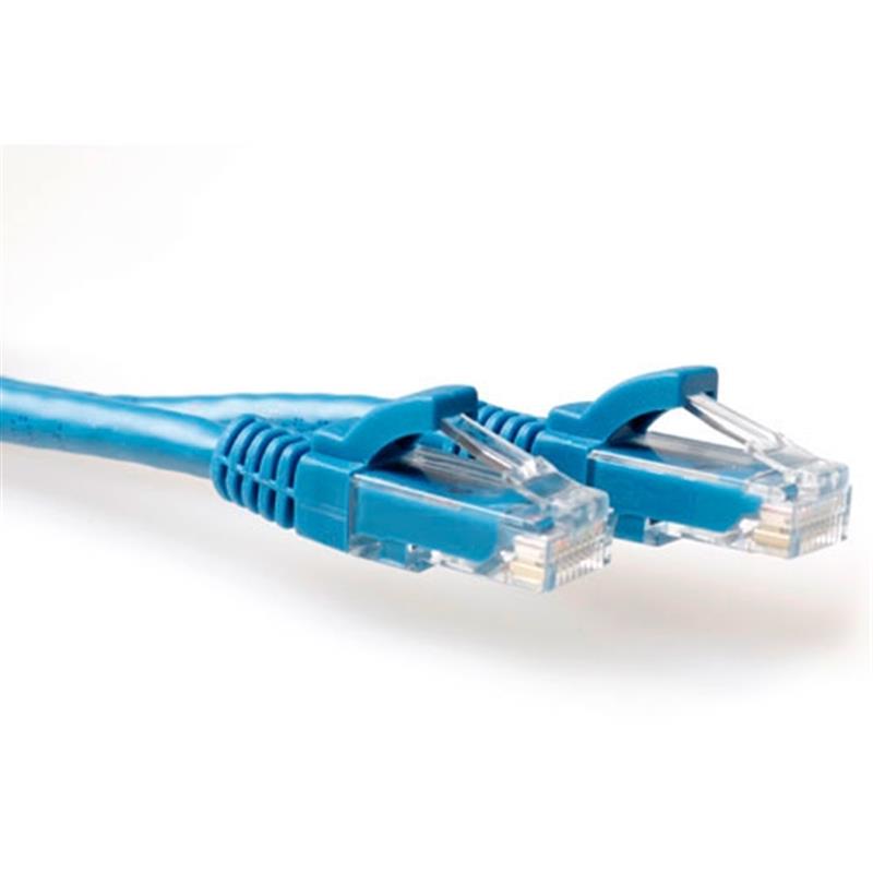 ACT IS8602 netwerkkabel Blauw 2 m Cat6 U/UTP (UTP)
