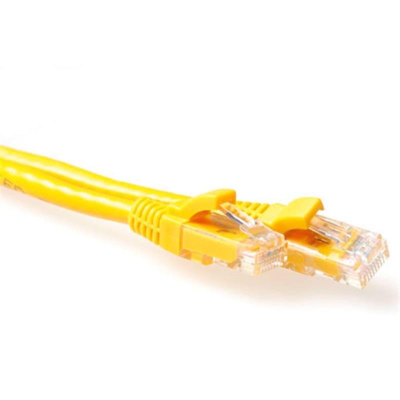 ACT IS8800 netwerkkabel Geel 0,5 m Cat6 U/UTP (UTP)