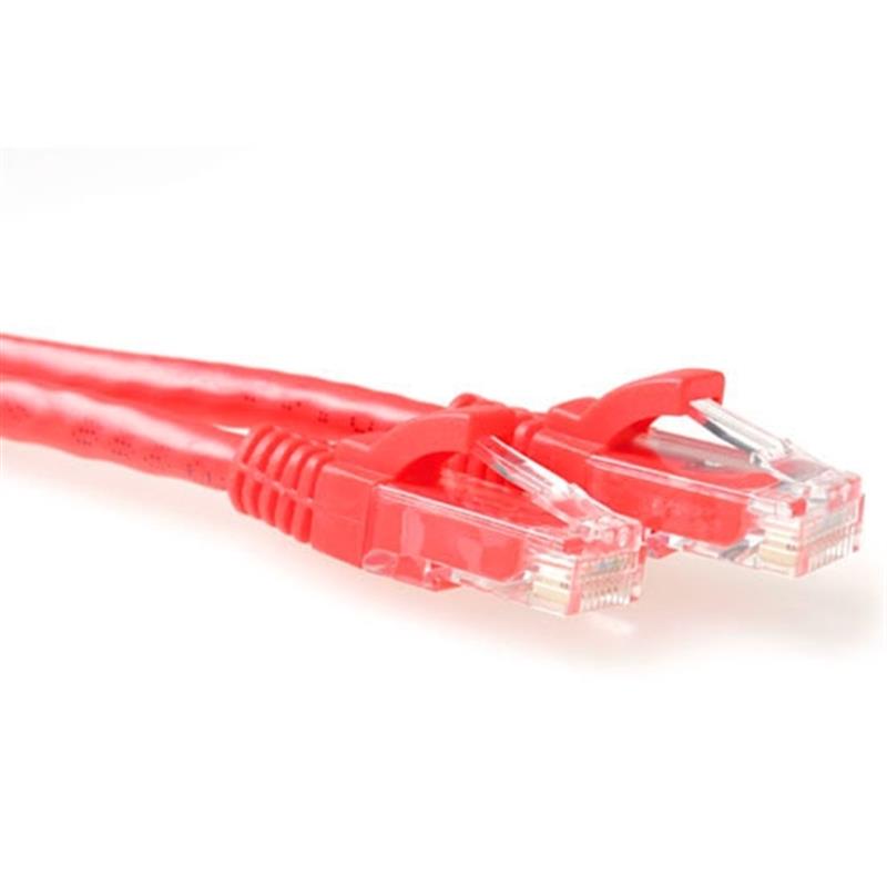ACT IS8500 netwerkkabel Rood 0,5 m Cat6 U/UTP (UTP)
