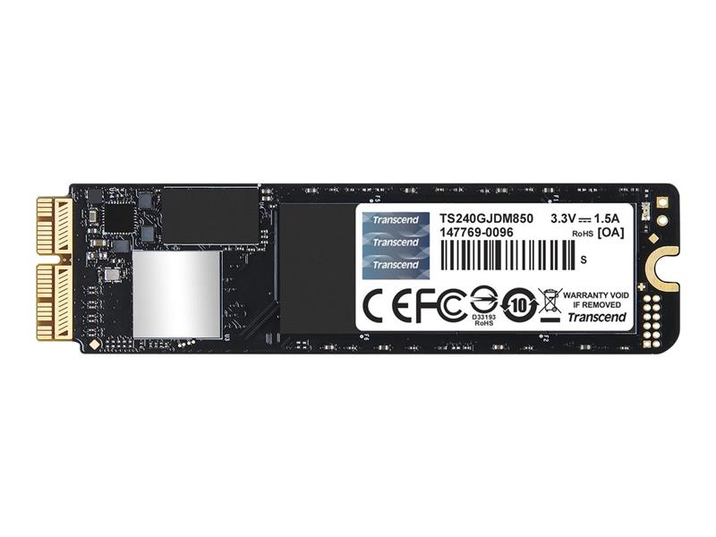 Transcend JetDrive 855 SSD Upgrade Kit for Mac 240GB Thunderbolt 1600 MB s White