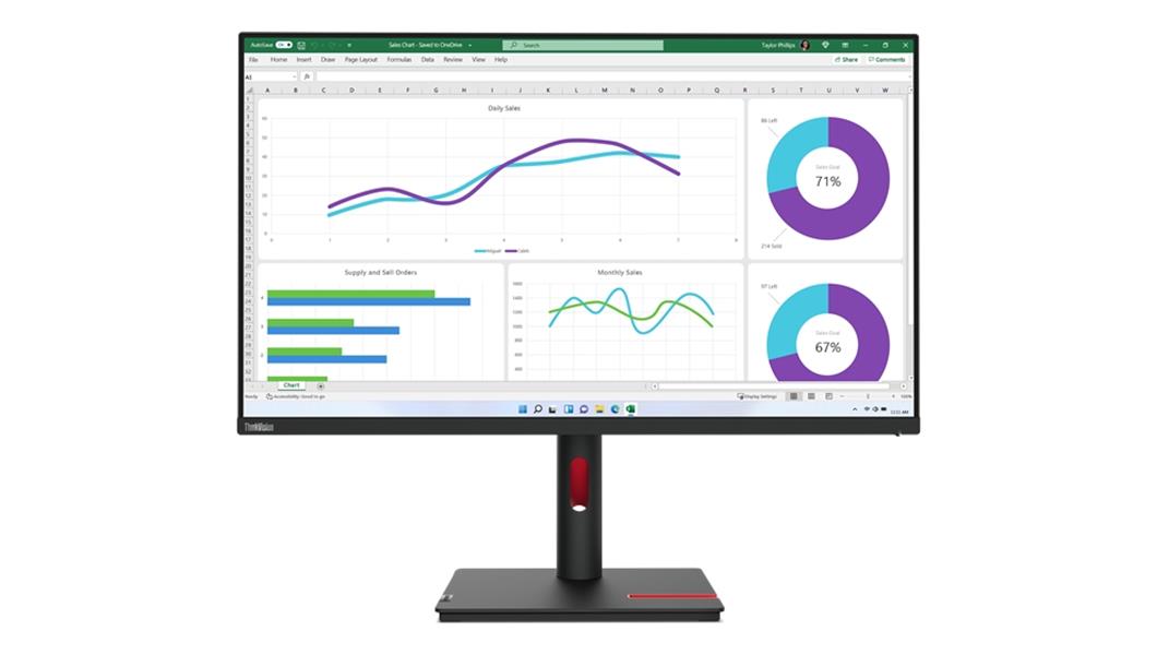 Lenovo ThinkVision T32h-30 LED display 80 cm (31.5"") 2560 x 1440 Pixels Quad HD Zwart