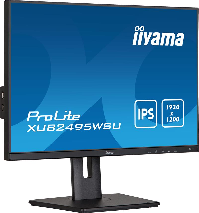 iiyama ProLite XUB2495WSU-B5 computer monitor 61,2 cm (24.1"") 1920 x 1200 Pixels WUXGA LCD Zwart