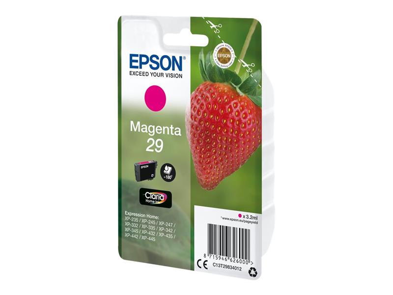 Epson Strawberry Singlepack Magenta 29 Claria Home Ink