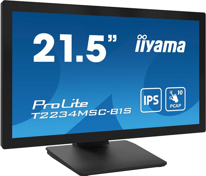 iiyama ProLite T2234MSC-B1S computer monitor 54,6 cm (21.5"") 1920 x 1080 Pixels Full HD Touchscreen Zwart
