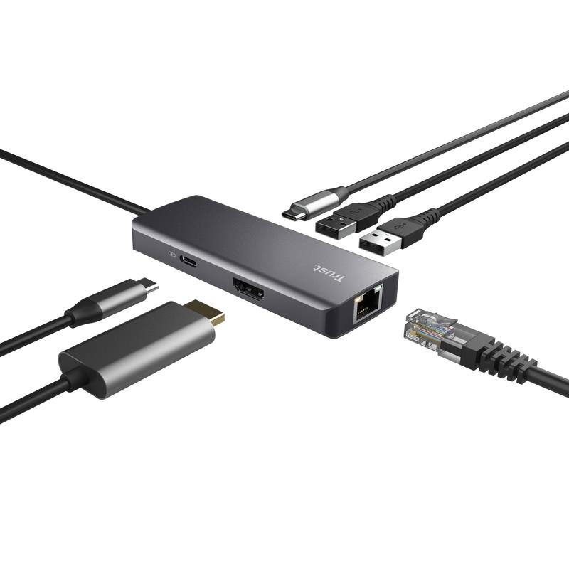 Trust Dalyx USB Type-C 1000 Mbit/s Zilver