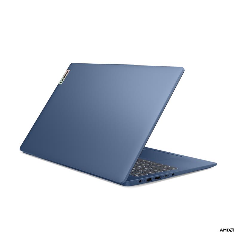 Lenovo IdeaPad Slim 3 15AMN8 Laptop 39,6 cm (15.6"") Full HD AMD Ryzen™ 5 7520U 8 GB LPDDR5-SDRAM 512 GB SSD Wi-Fi 6 (802.11ax) Windows 11 Home Blauw