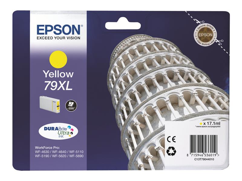 Epson Tower of Pisa Singlepack Yellow 79XL DURABrite Ultra Ink