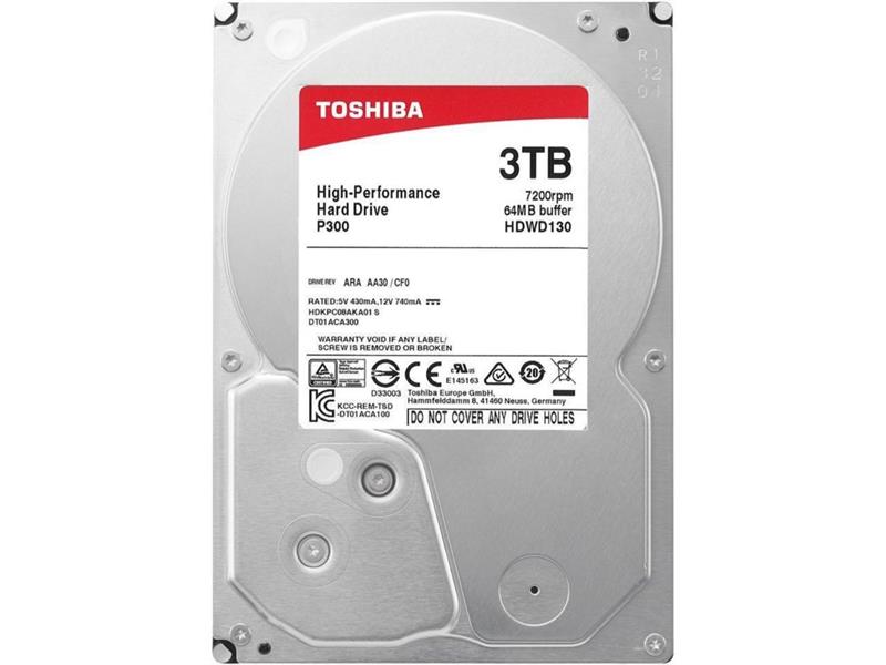 Toshiba P300 3TB 3.5"" 3000 GB SATA III