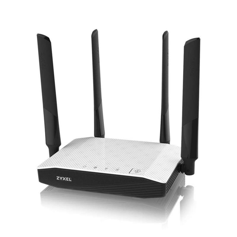 Zyxel NBG6604 draadloze router Dual-band (2.4 GHz / 5 GHz) Fast Ethernet Zwart, Wit