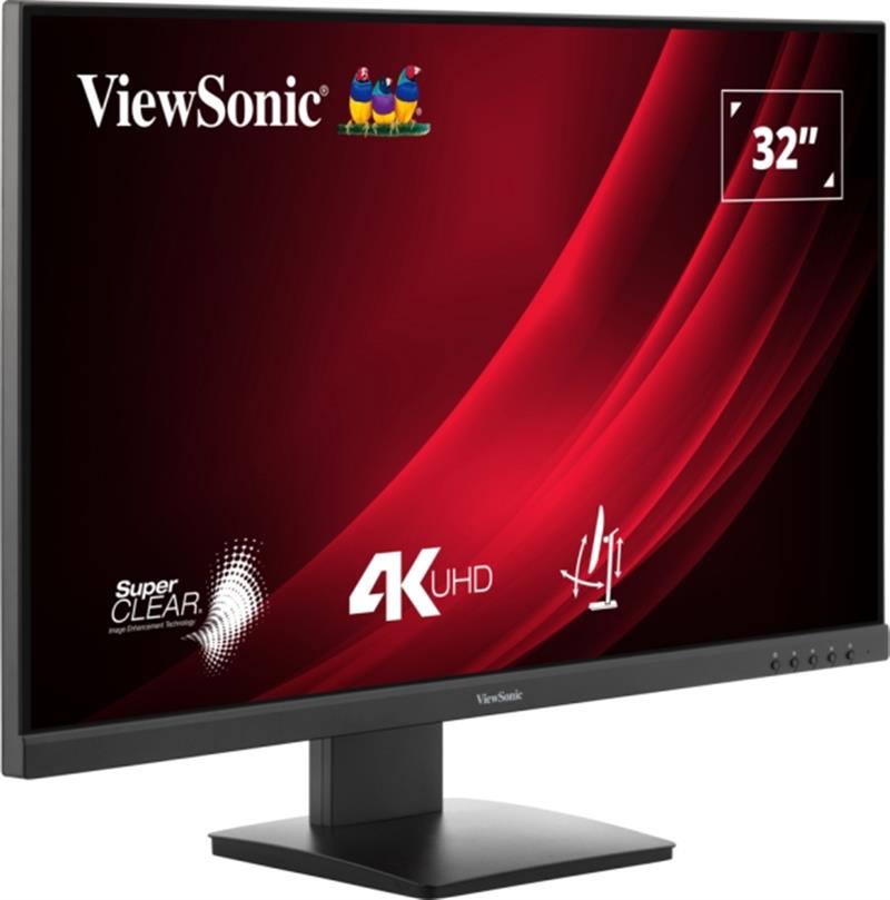 Viewsonic VG3208-4K computer monitor 81,3 cm (32"") 3840 x 2160 Pixels 4K Ultra HD LED Zwart