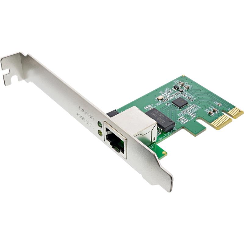 InLine Gigabit network card 1x RJ45 2 5Gb s PCIe x1 incl low profile bracket