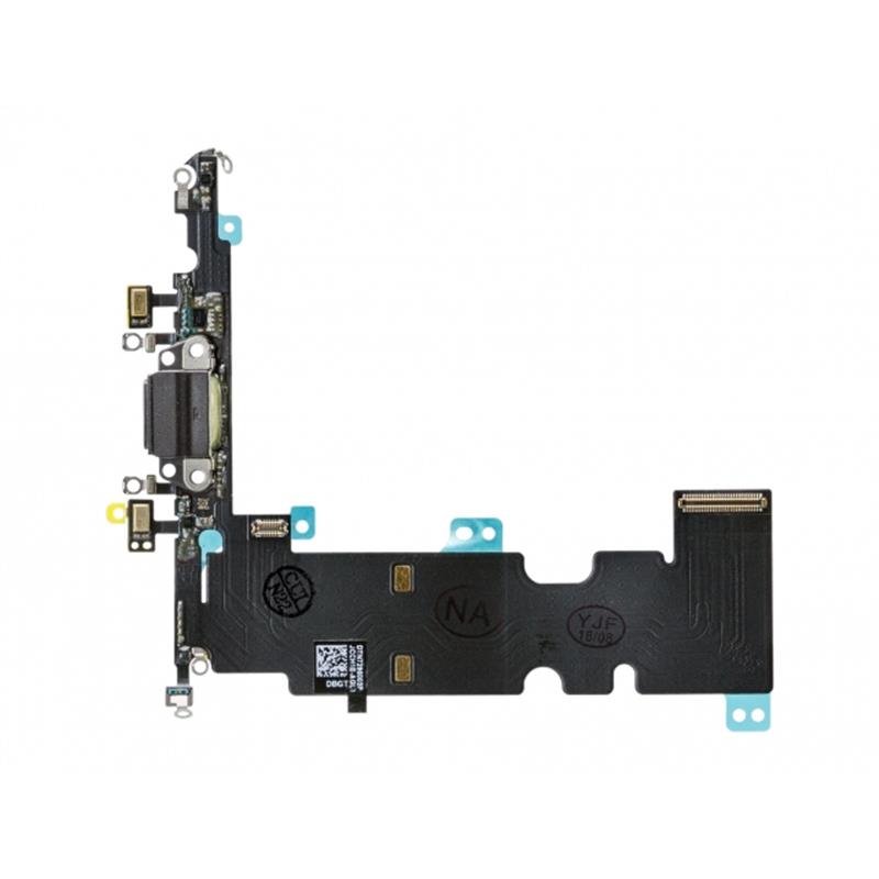 Replacement Charge Data Connector incl Flex Cable for Apple iPhone 8 Plus Black OEM