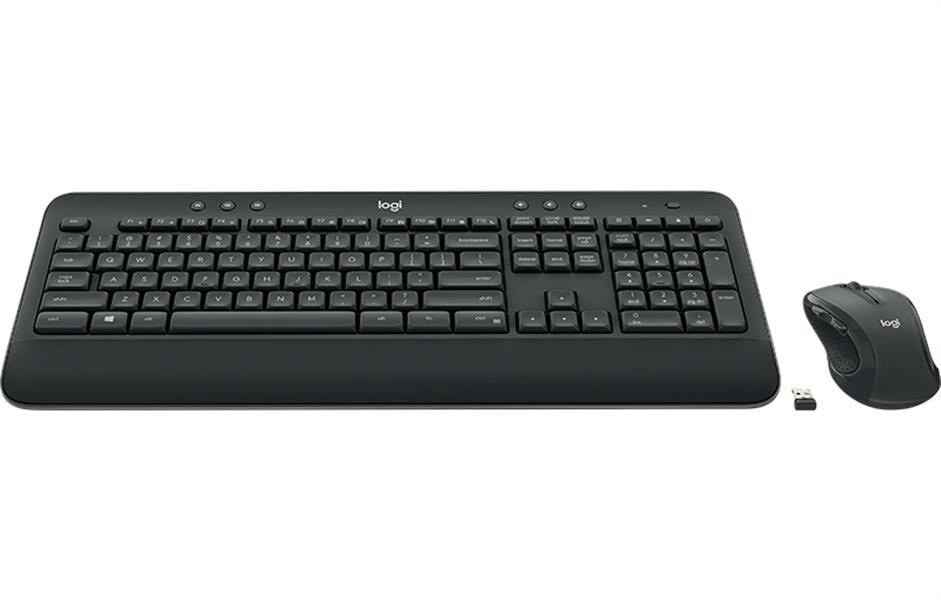 Logitech MK545 Advanced toetsenbord RF Draadloos US International Zwart