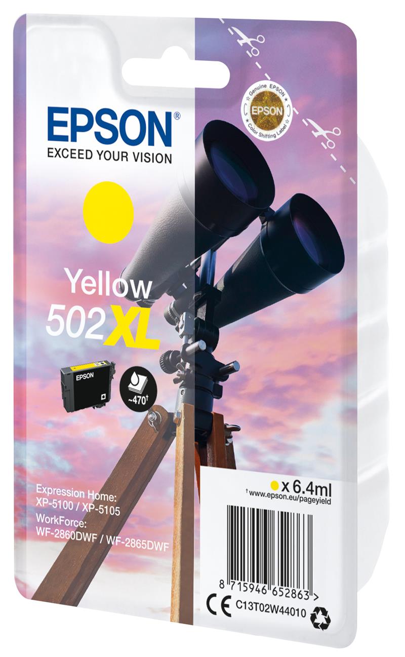 Epson Singlepack Yellow 502XL Ink