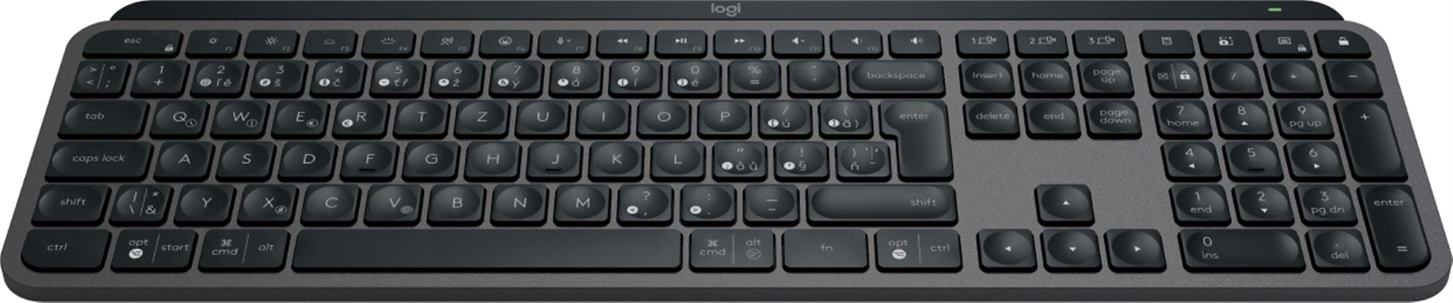 Logitech MX Keys S toetsenbord RF-draadloos + Bluetooth QWERTZ Tsjechisch Grafiet