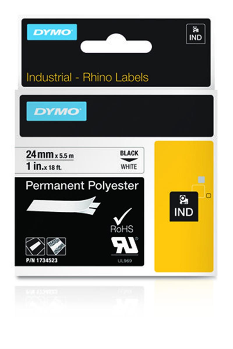 DYMO 1734523 labelprinter-tape Zwart op wit