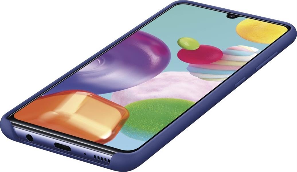  Samsung Silicone Cover Galaxy A41 Blue