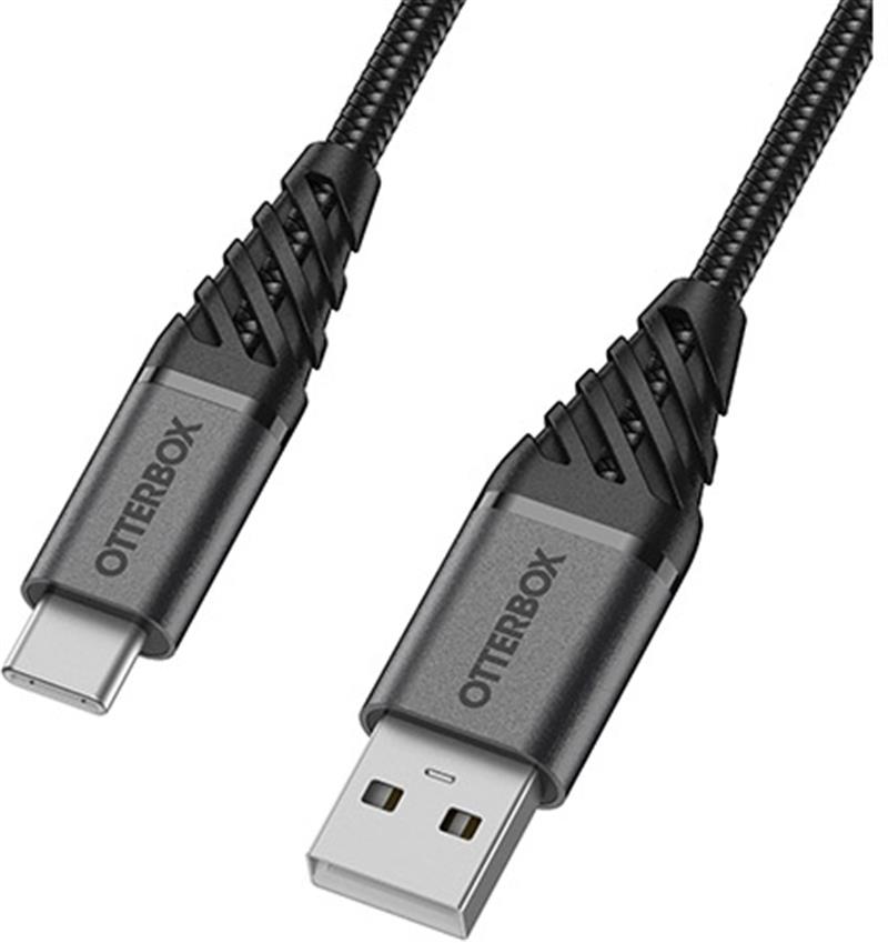 OtterBox Premium Cable USB A-C 1M, zwart