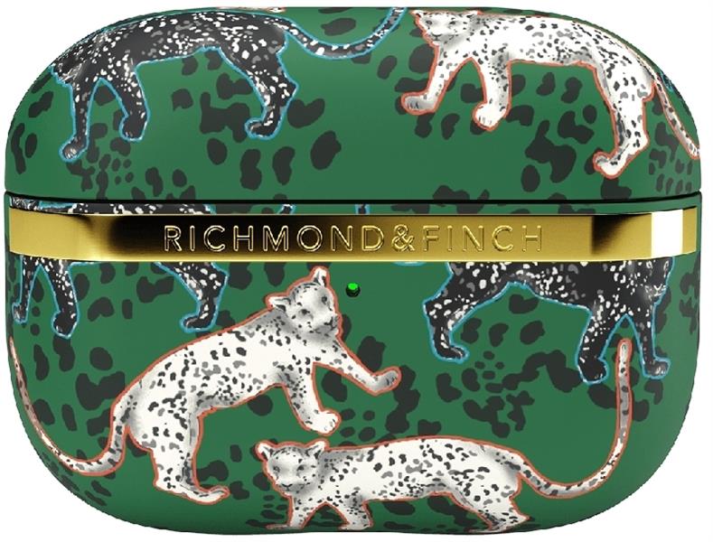 Richmond Finch Freedom Series Apple Airpod Pro Green Leopard Gold