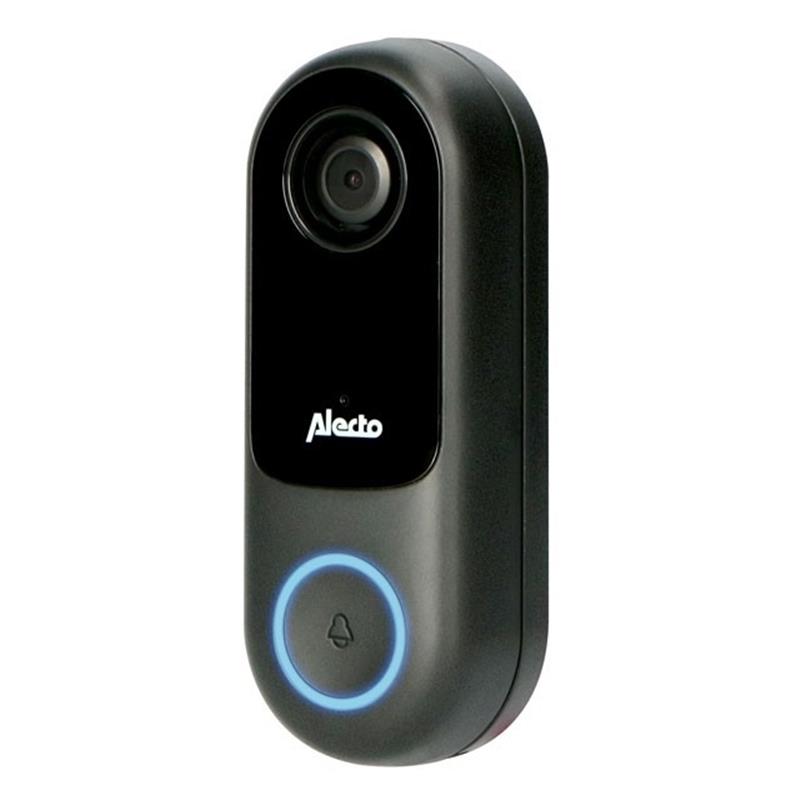 Alecto Smart WiFi Doorbell with Camera Black