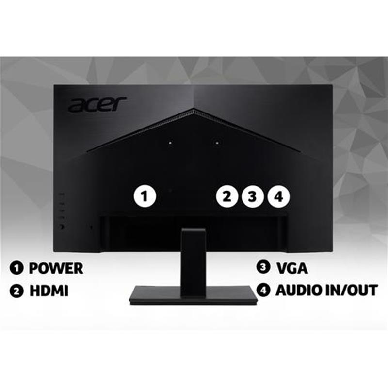 Acer V7 V227Qbip computer monitor 54,6 cm (21.5"") 1920 x 1080 Pixels Full HD Flat Zwart