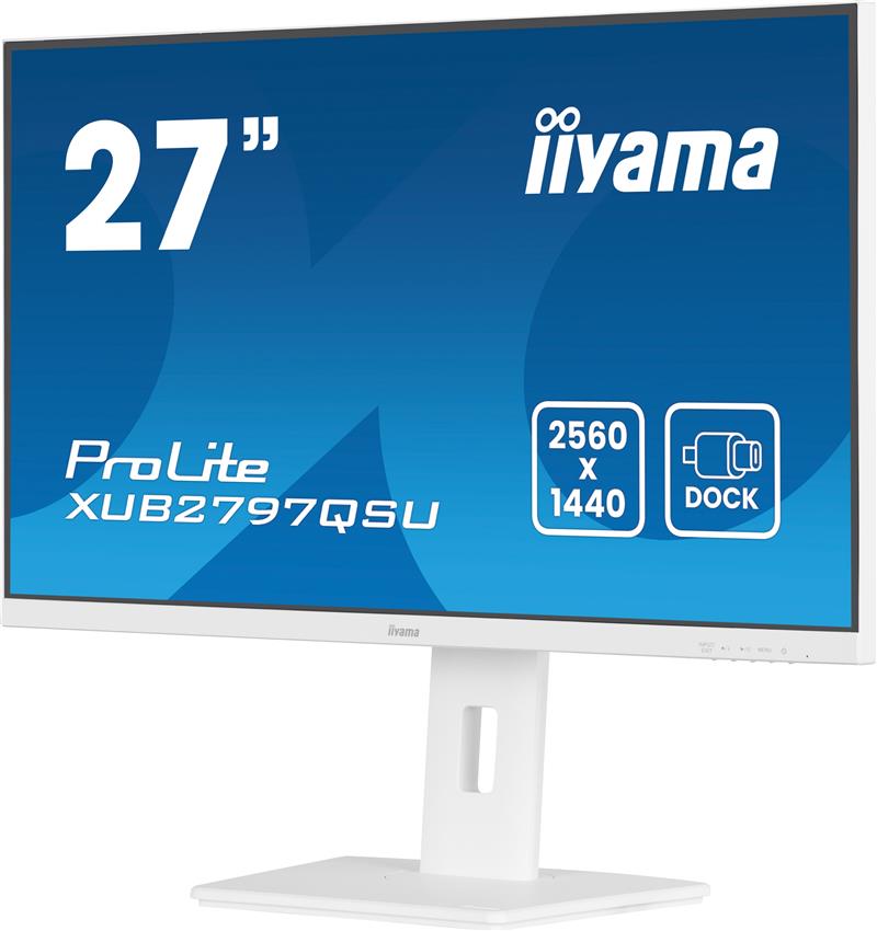 iiyama ProLite XUB2797QSU-W2 computer monitor 68,6 cm (27"") 2560 x 1440 Pixels Quad HD LED Wit