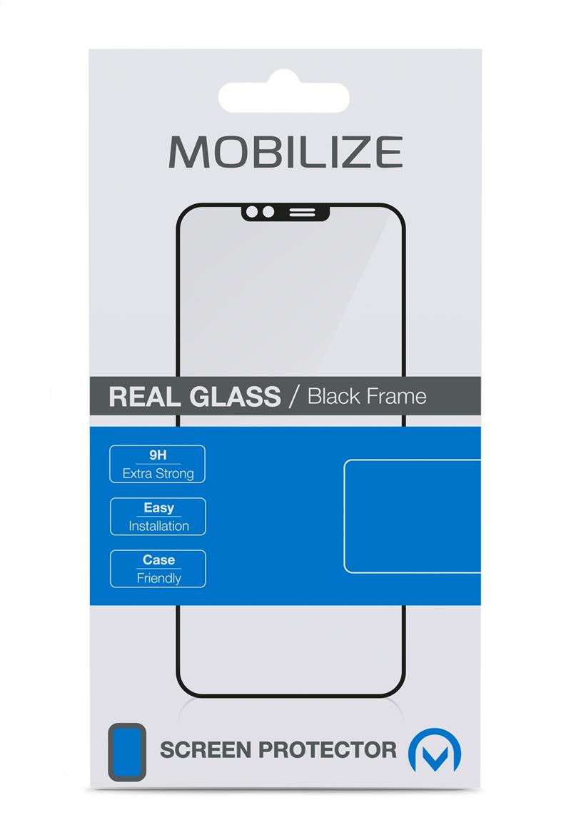 Mobilize Glass Screen Protector - Black Frame - Samsung Galaxy S22 5G S23 5G