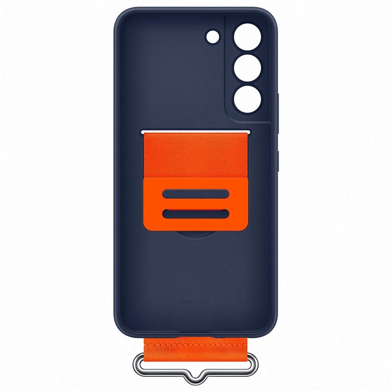  Samsung Silicone Cover with Strap Galaxy S22 5G Navy