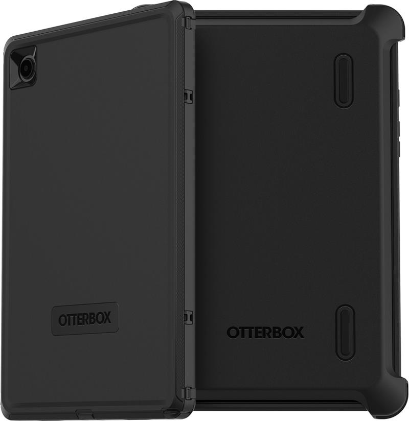 OtterBox Samsung Galaxy Tab A8 Defender Series Case - Black (77-88168), Multi-Layer defense, 4x Military standard, Holster Kickstand, Port protection 