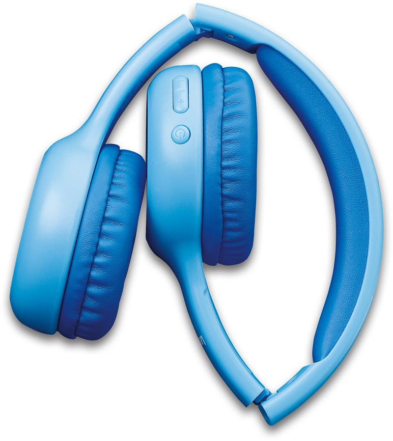  Lenco On-Ear Stereo Bluetooth Headset for Kids Blue