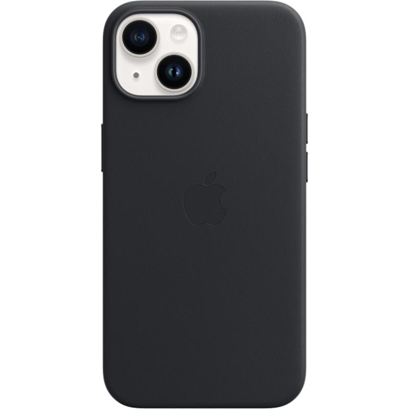 Apple iPhone 14 Leather Case with MagSafe Midnight Black 