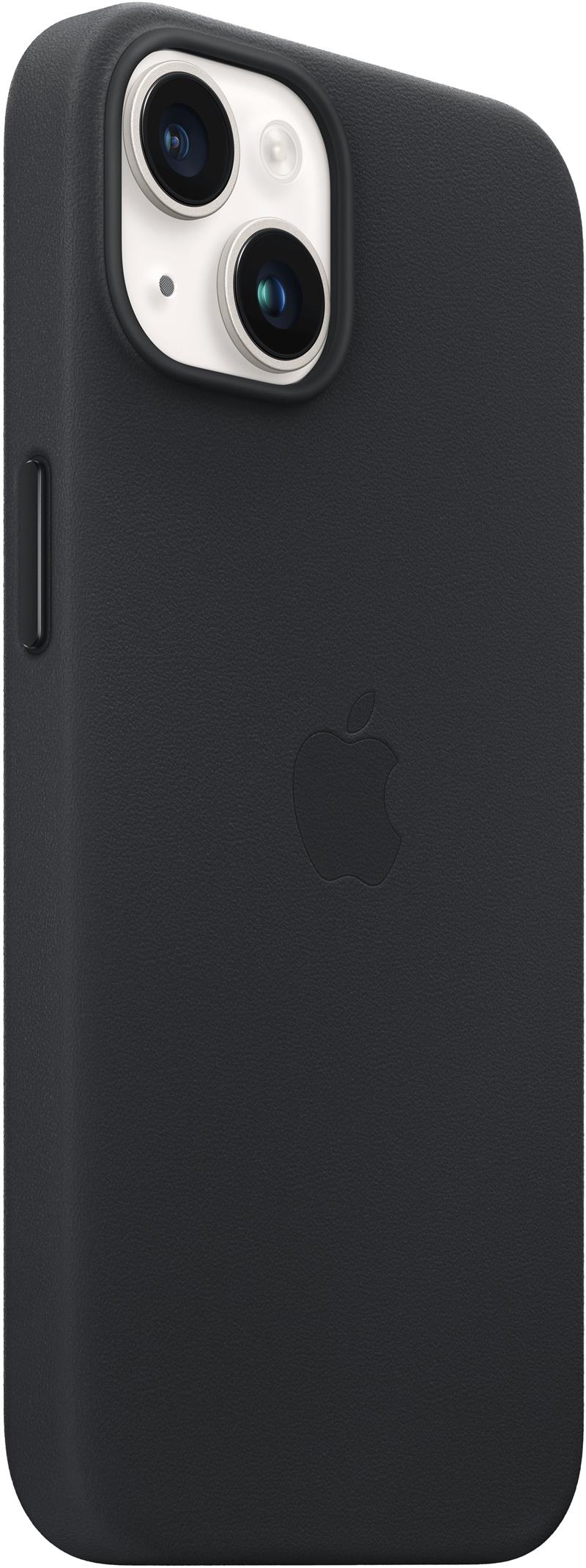 Apple iPhone 14 Leather Case with MagSafe Midnight Black 