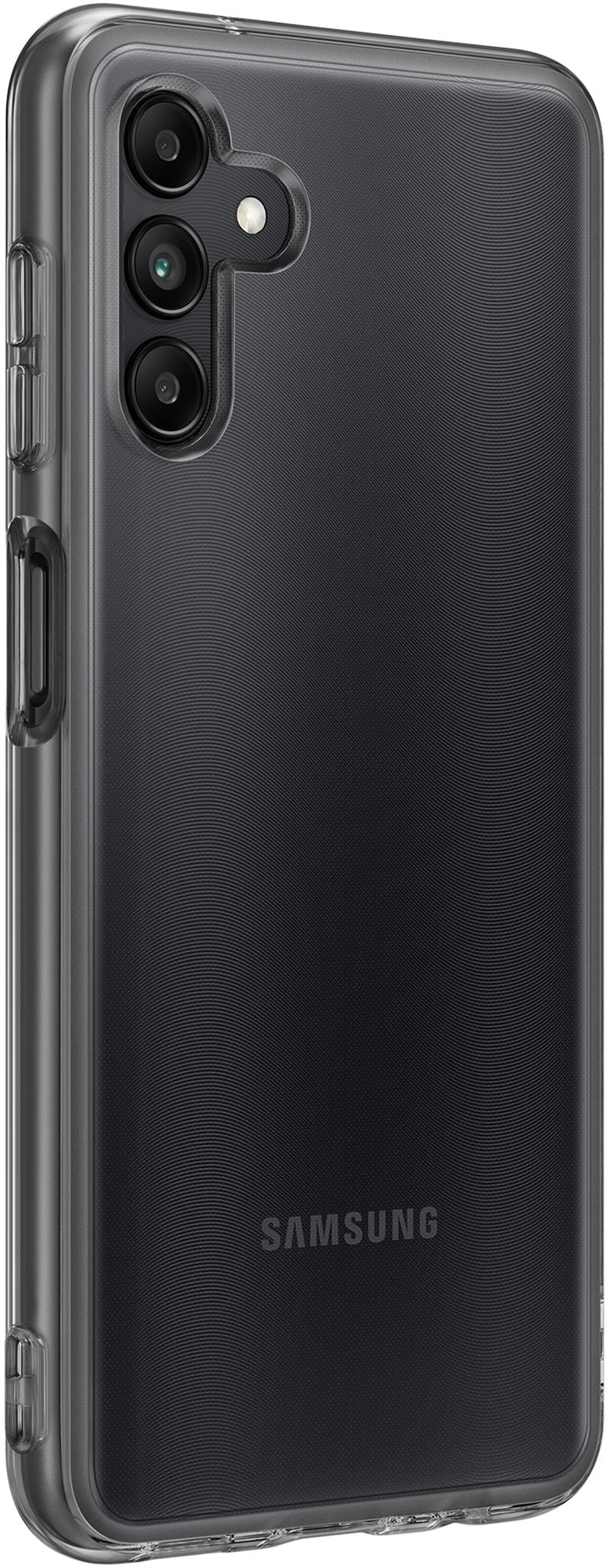 Samsung EF-QA047TBEGWW mobiele telefoon behuizingen 16,5 cm (6.5"") Hoes Zwart, Transparant