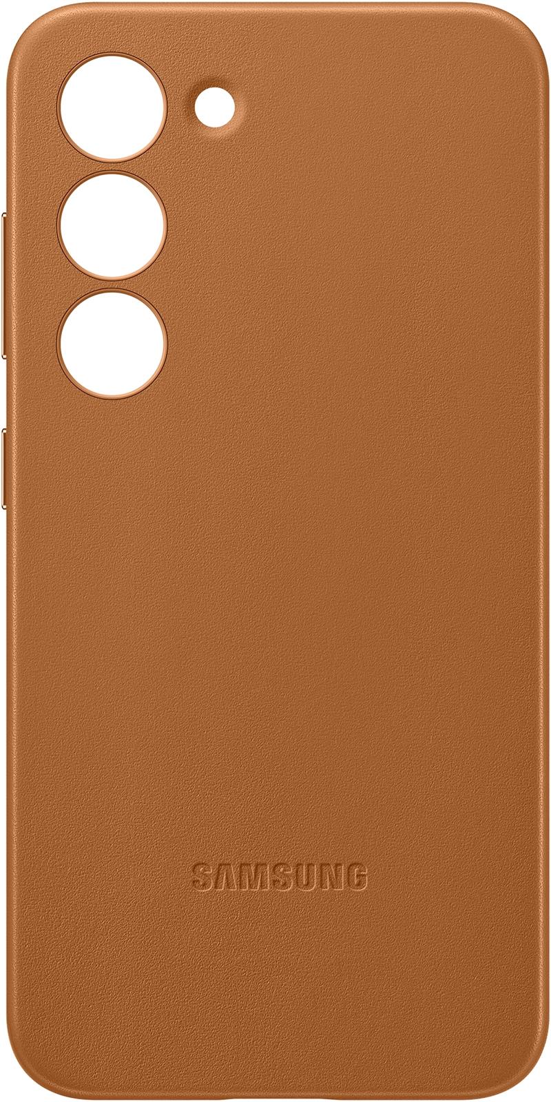  Samsung Leather Cover Galaxy S23 5G Camel